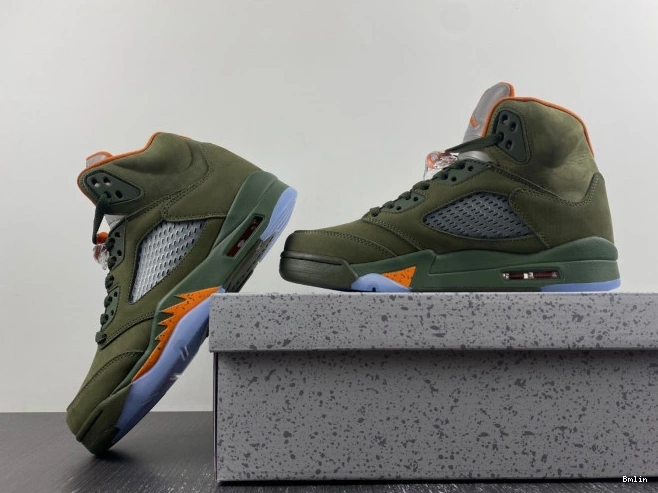 Bmlin Shoes DD0587-308 Air Jordan 5 Olive 0801